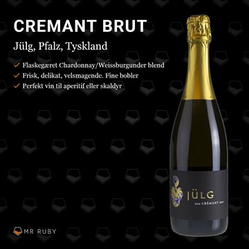 2018 Cremant Brut, Weingut Jülg, Pfalz, Tyskland
